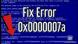 How to Fix KERNEL_DATA_INPAGE_ERROR 0x0000007a Windows 10 | 0xc000007a