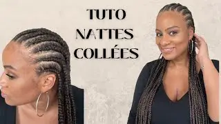 TUTO:Nattes collées, Comment je me tresse seule(knotless braids)I Nouvelle technique pour débutants