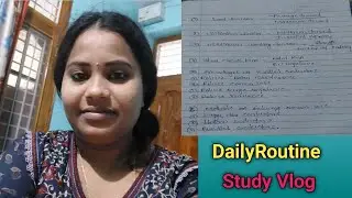 DailyRoutine Study vlog || AE || AEE || preparation || TSPSC jobs....