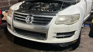 Проверка на утечку масла в Touareg V10 TDI
