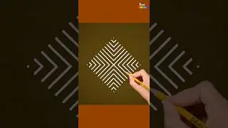 Elegant 13x1 Dots Poo Kolam Tutorial