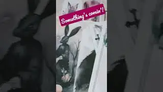Something's on it's way for you this weekend! 🐇💜🐣 #junkjournal #easter #gothic