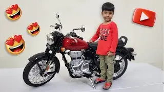 यानू के लिए बुलेट बाइक ले आए... Ye bullet die cast modal toh mast nikla