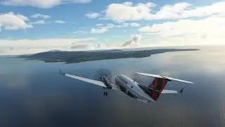 King air landing . marianas islands test