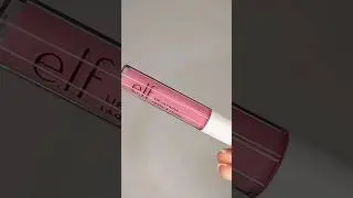 e.l.f lip lacquer(wild rose/rose savage) 29961 swatch#shorts #shortsfeed