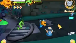 Marvel Super Hero Squad Online Hulk and Thing fight Abomination