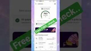Free CIBIL score check #creditscore #cibilscore #viralshorts #ytshorts