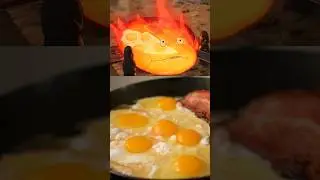 Howls Moving Castle Breakfast Scene Recreation! #shorts #howlsmovingcastle #anime