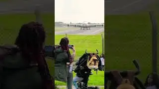 Amazing crowd moment when Airbus  A380 takeoff! #aviation #emirates #a380