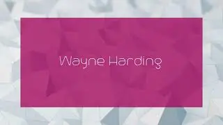 Wayne Harding - appearance