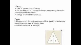 Energy and power