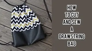 DIY: drawstring bag / knapsack || beginner friendly tutorial