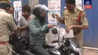 Hyderabad North Zone Police frisking at Mahakali Temple