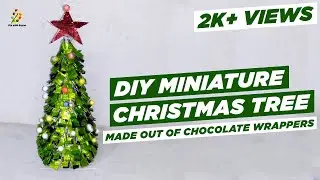DIY Christmas Tree || Made by Candy Wrappers Recycling || Step by Step Tutorial || DIY with sayan
