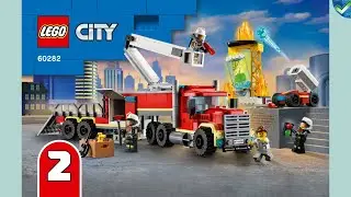 60282 Fire Command Unit LEGO&reg; City Manual at the Brickmanuals Instruction Archive