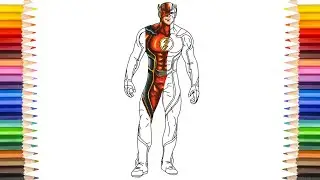 The FLASH Epic Coloring Pages | The Oddest Flash Suit Coloring Pages