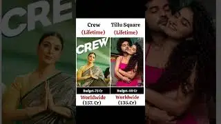 crew vs tillu square movie comparison box office collection #viral #trending #boxofficecollection