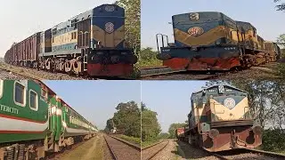 Intercity vs Mail Train of Bangladesh Railway Moving Fast । আন্তঃনগর বনাম মেইল ট্রেন -বাংলাদেশ