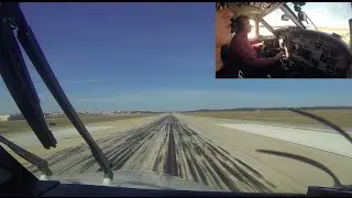 King Air F90 Takeoff From Pensacola (KPNS) - Cockpit View