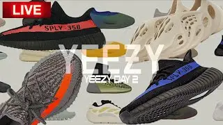 LIVE COP YEEZY DAY 2024 YEEZY 350 V2 BELUGA, DAZZLING BLUE & RED STRIPE
