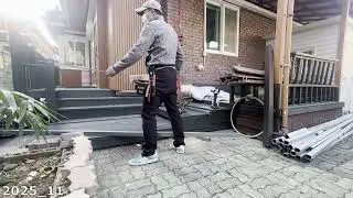 DIY House Repair: Precise Cutting of Galvanized Square Steel Tubing (Ep. 17)