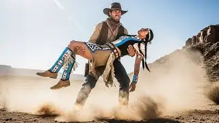 Le cowboy affronta la mort en sauvant une apache women au bord de l’évanouissement