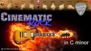 Cinematic Heavy Rock Backing Track in C minor