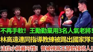 不再手軟！王勵勤棄用3名人氣老將！林高遠連同指導教練被踢出國家隊！這位小將最可惜！曾被視爲王楚欽接班人！#王楚欽 #孫穎莎 #国球乒乓 #pingpong #北京大滿貫