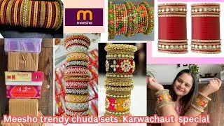 Meesho Chuda sets /Bangles haul ||Radwadi chuda|| Rajasthani / Punjabi Chuda for wedding