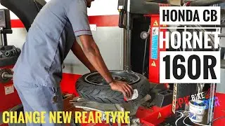 BEST TYRE FOR HONDA CB HORNET 160R, CHANGE REAR TYRE / MRF MASSETER 140/70-17 / SRI GANAPATHY TYRES
