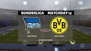 FIFA 20 | HERTHA BERLIN vs DORTMUND - (Matchday 13 PREDICTION) - Full Match & Gameplay