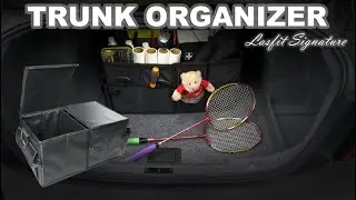 Trunk Organizer Multi Compartments Heavy Duty Non-Slip Cargo Storage