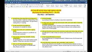 Mai Hien - Vstep - Speaking Part 2 - 10 l&iacute; do đơn giản, ai cũng n&oacute;i được.