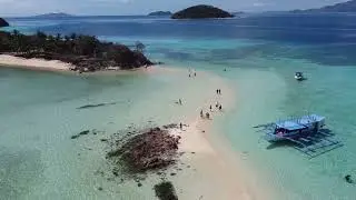 Coron Palawan island hoppings from drone video