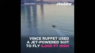 Watch as this man uses a jetpack to fly over Dubai