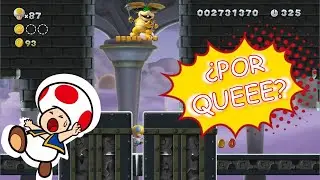 No soy malo... Toad no coopera 😫 | Mario Bros U Deluxe Mundo 7 Pt 3