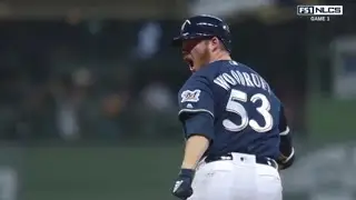 GREATEST AT-BAT OF A PITCHER IN 2018. BRANDON WOODRUFF MILWAUKEE BREWERS