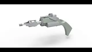 Klingon Disruptor 3D model view from Star Trek The Original series
