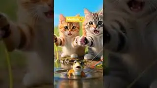 Funny Cats Fishing #foryou #cute #funnyvideos #funnyanimals #funnycats