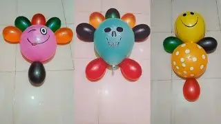 Beautiful Emoji Balloon Popping reverse ASMR video: 14 #colourfulballoonpopping #popballoons