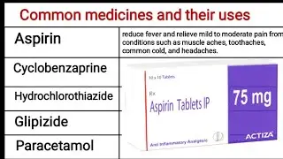 10 common medicine names and their uses in Hindi part-5| commonly used medicine | some drug & uses