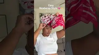 Quick & Easy Headwrap Style for Locs | 1-Minute Look ✨#locs #locsstyles