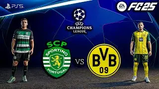 FC 25 - Sporting CP vs. Borussia Dortmund | UEFA Champions League 2025 PlayOff | PS5&trade; [4K60]
