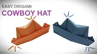 COWBOY HAT Origami Tutorial | Easy Paper folding Art