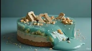 Coral-Free Submerged Ruins Cake Asmr Cutting #asmr #asmrfood #asmrvideos 