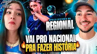 Apenas um react | APOLLO amassou e foi CAMPEÃO do REGIONAL! | Rimas Brasileiras