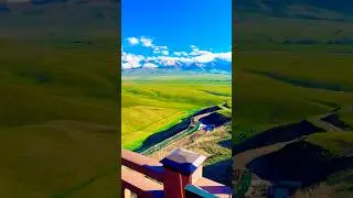 The Serene Splendor of the Yili Grasslands, Xinjiang, #china #grassland #mountains #glacier #nature