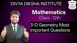 Class 12 Maths 3D Geometry 🔥 Most Important  Case Study Questions | Board Exam 2026