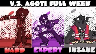 Friday Night Funkin V.S. AGOTI Full Week | (Hard vs Expert vs Insane)
