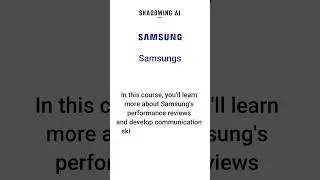 Performance Review Course - Samsung